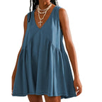 DANNA™ - Casual Women’s V-Neck Tank Dress with Flared A-Line
