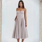 TRENTA™ - Chic Spaghetti Strap Bodycon Midi Dress