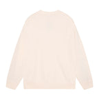 AMRI Cotton V-Neck Bones Cardigan Sweater Apricot