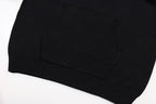 AMRI Cotton V-Neck Bones Cardigan Sweater Black