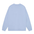 AMRI Cotton V-Neck Bones Cardigan Sweater Blue