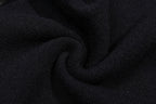 AMRI Black Core Knitted Sweater Hoodie