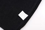 AMRI Black Core Knitted Sweater Hoodie
