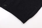 AMRI Black Core Knitted Sweater Hoodie