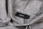 AMRI Grey Core Knitted Sweater Hoodie