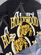 AMRI Black High Lion Skater T-Shirt