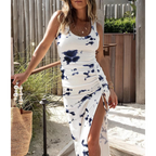 EVELYNA™ - Chic Ribbed Slit Bodycon Dress