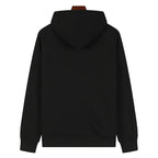 Purple Brand Logo Pattern Printed Hoodie
