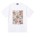 Purple Brand Pattern Print T-Shirt