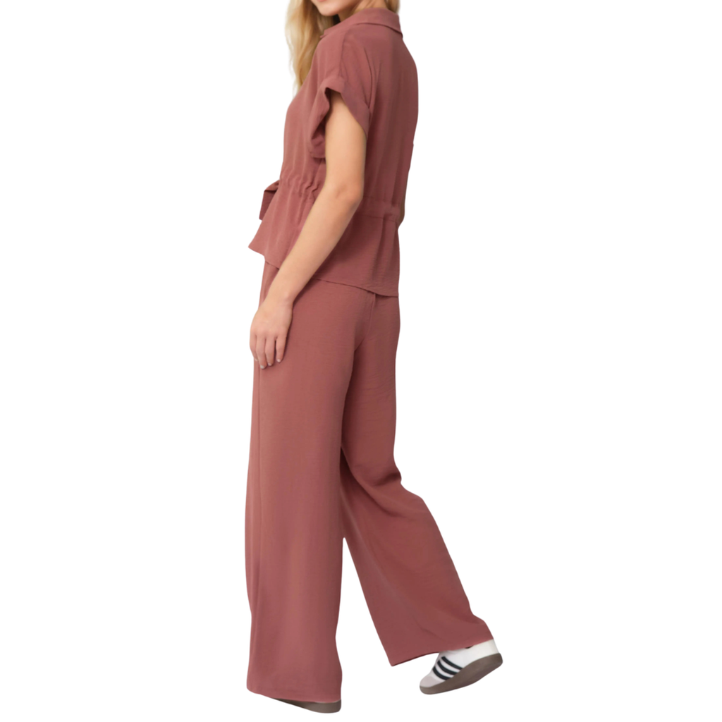 DELIA™ – Relaxed Drawstring Lounge Two-Piece Set