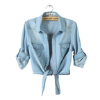 MARICEL™ – Sophisticated 3/4 Sleeve Crop Shirt