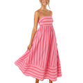 TAYLA™ – Casual Striped Cami Maxi Dress