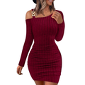 ANDY™ – Figure-Hugging Ribbed Bodycon Dress