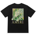 AMRI Men's Black Leopard T-shirt