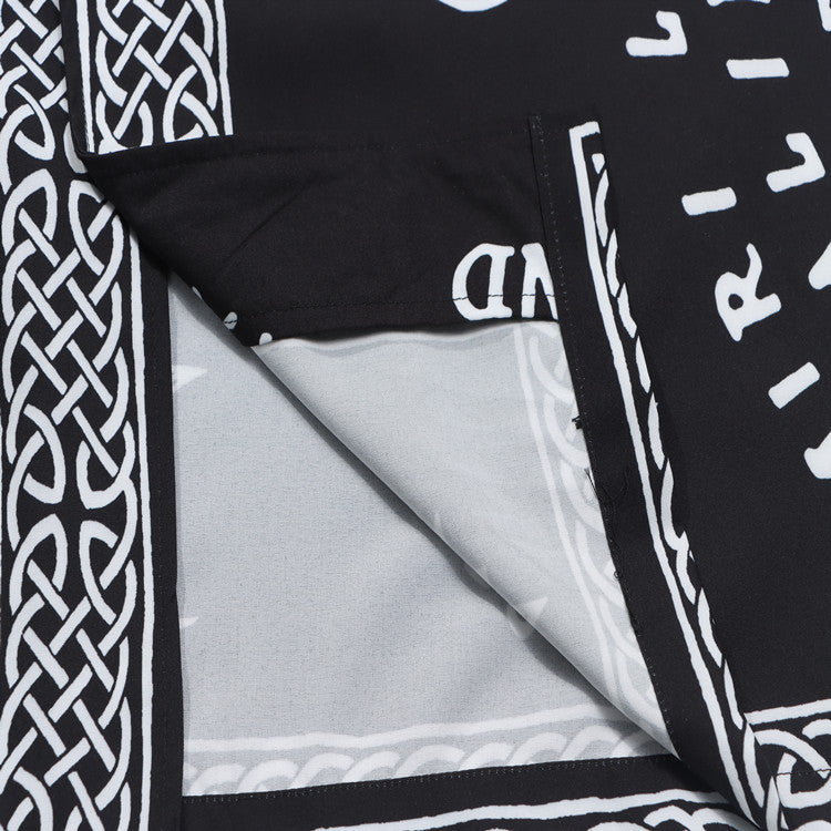 AMRI Ouija Board Bowling Shirt In Black