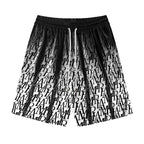 AMRI logo-print gradient silk shorts