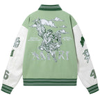 AMRI Angel Branded Woven Varsity Jacket