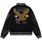 AMRI appliqué-logo Varsity Jackets