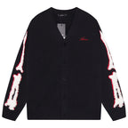 AMRI Cotton V-Neck Bones Cardigan