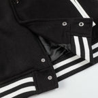 AMRI Logo-Appliquéd Leather Bomber Jacket
