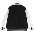 AMRI Logo-Appliquéd Leather Bomber Jacket
