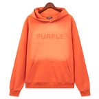 Purple Brand Logo Printed Hoodies