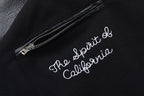 AMRI Appliquéd Wool-Blend and Full-Grain Leather Varsity Jacket
