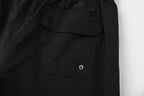 AMRI Pool Cue Straight-Leg Mid-Length Logo-Print Swim Shorts