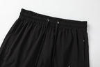 AMRI Pool Cue Straight-Leg Mid-Length Logo-Print Swim Shorts