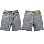 Purple Brand Crystal Diamond Denim Shorts #5096