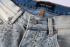 Purple Brand Crystal Diamond Jeans #9127