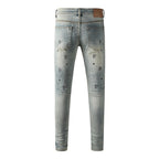 Purple Brand Crystal Diamond Jeans #9127
