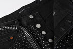 Purple Brand Crystal Diamond Jeans #9128