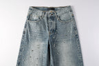 Purple Brand Crystal Diamond Jeans #9133
