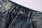 Purple Brand Crystal Diamond Jeans #9131