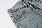 Purple Brand Crystal Diamond Jeans #9129