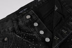 Purple Brand Crystal Diamond Jeans #105