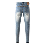 Purple Brand Crystal Diamond Jeans #9132