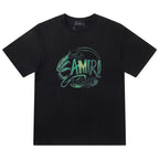 AMRI Leaf-Print Crewneck Cotton-Jersey T-Shirt