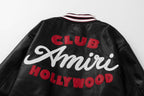 AMRI Club Leather Varsity Jacket