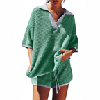 CONNY™ – Casual Striped Knit Summer Two-Piece Set