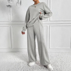 TINIDOR™ - Casual Long Sleeve Sweatshirt and High Waist Pants Set