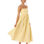 TAYLA™ – Casual Striped Cami Maxi Dress