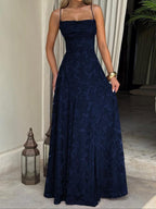 MABEL™ - Sexy Backless Lace Pattern Long Dress for Events