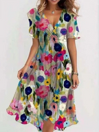 LAVINA™ – Vibrant Boho Midi Dress