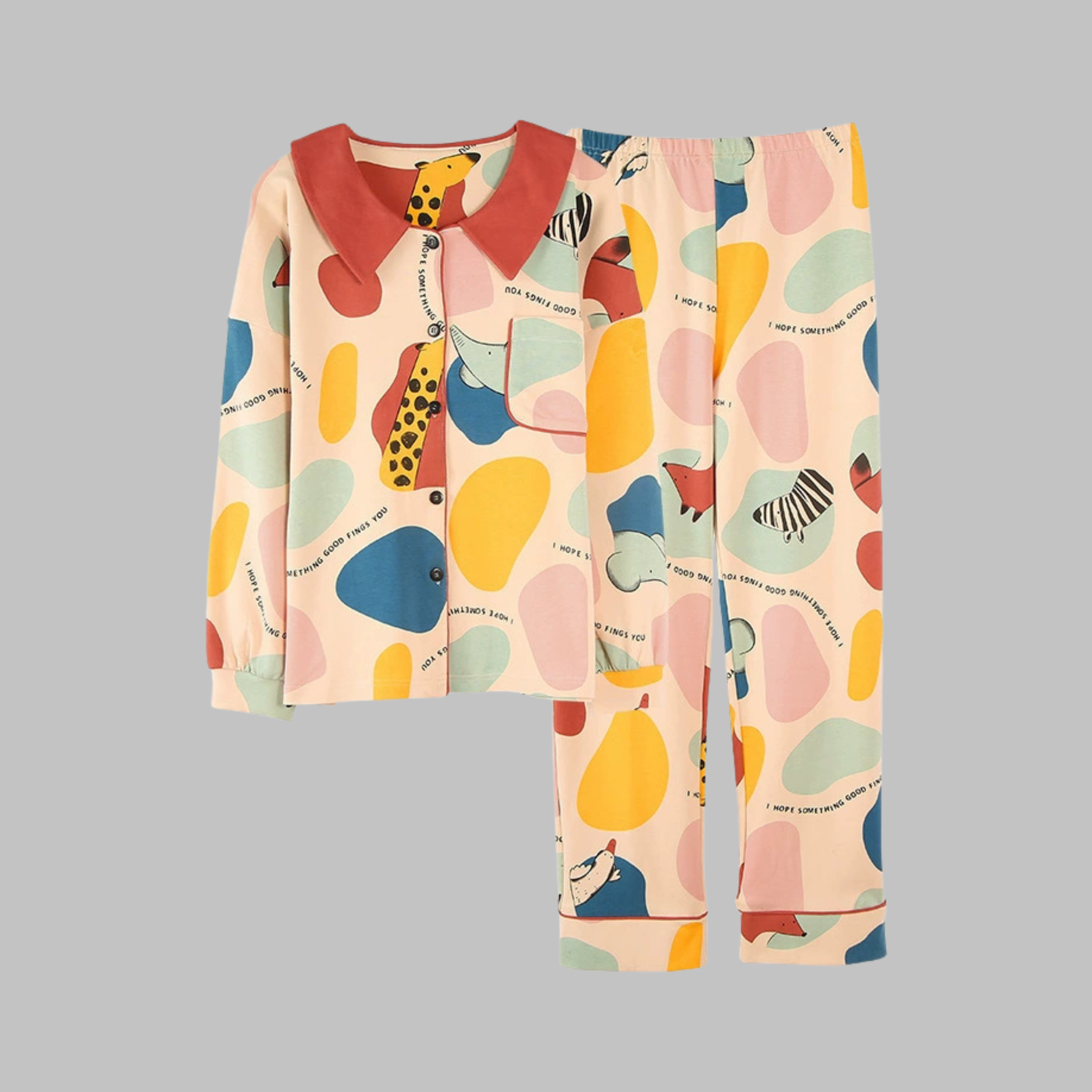 COSIMA™ - Cozy Long Sleeve Top and Pants Loungewear Set