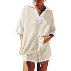 CONNY™ – Casual Striped Knit Summer Two-Piece Set