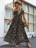 CHARMIE™ - Women's Split Thigh A-Line Floral Summer Dress