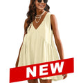 DANNA™ - Casual Women’s V-Neck Tank Dress with Flared A-Line