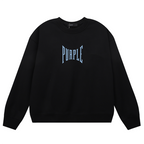 Purple Brand Logo Printed Sweatshirts